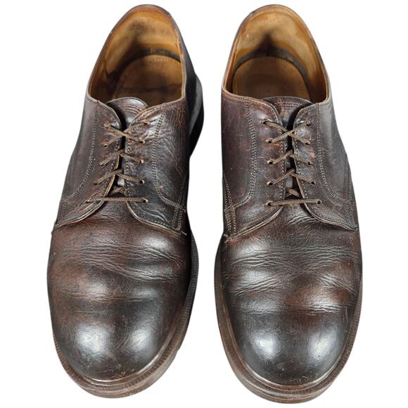 Vintage Dr. Martens Shoes Mens UK 9 US 10 Brown Made in England Derby 5-Eye 90s main image 7